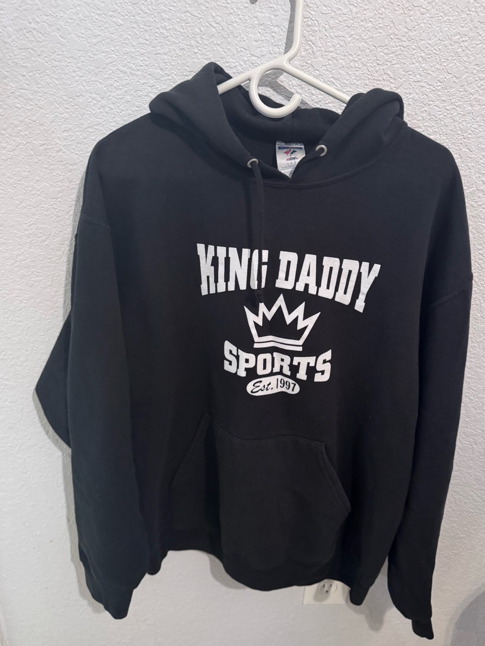 Vintage Jerzees NuBlend King Daddy Sports Hoodie L